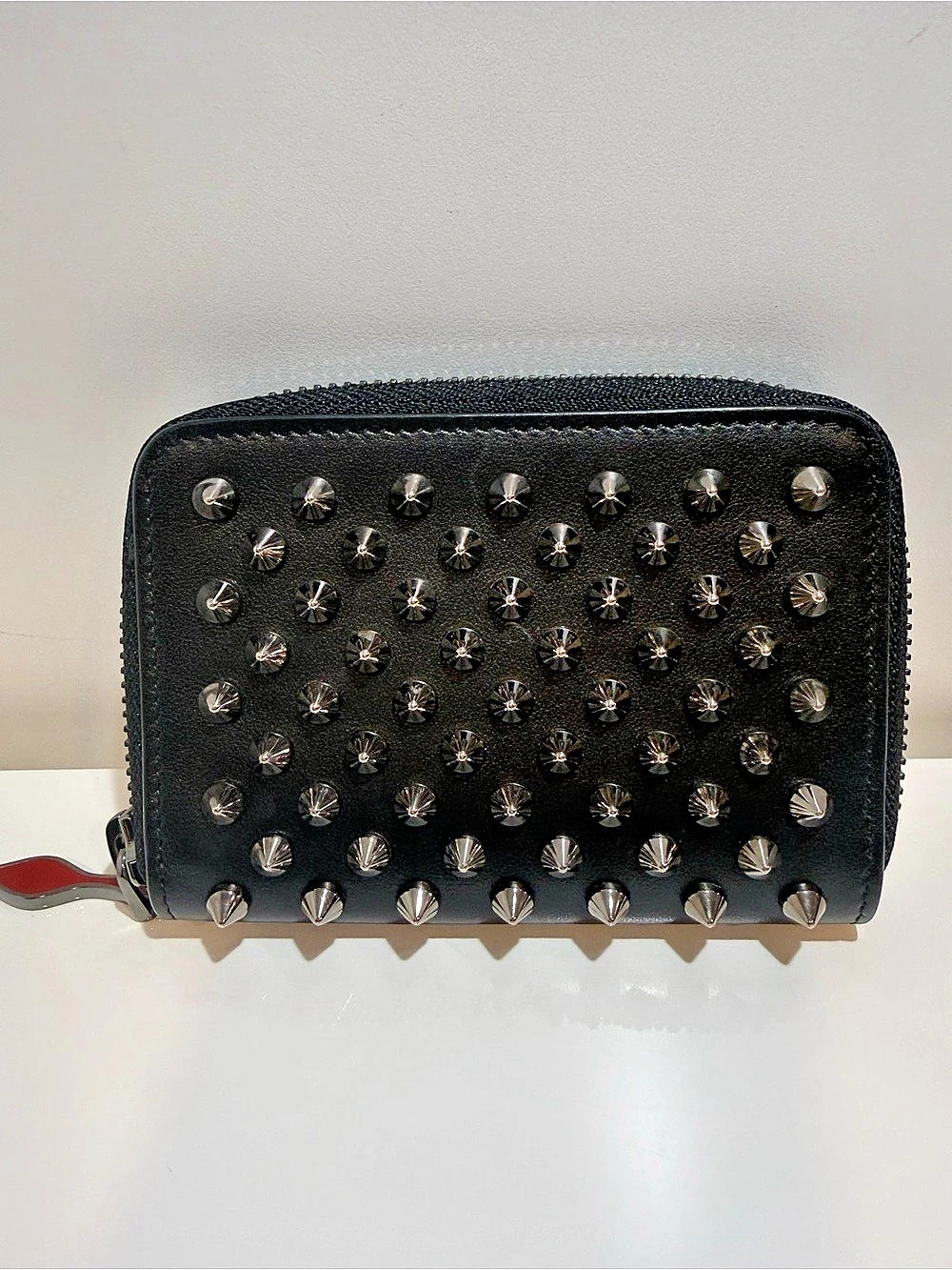 Christian Louboutin Black Spike Card Holder